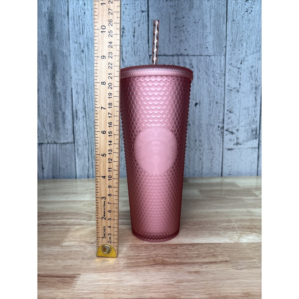 Starbucks 2022 Valentine's Soft Touch Studded Venti, 24 oz. Tumbler - Pink new - Picture 2 of 9